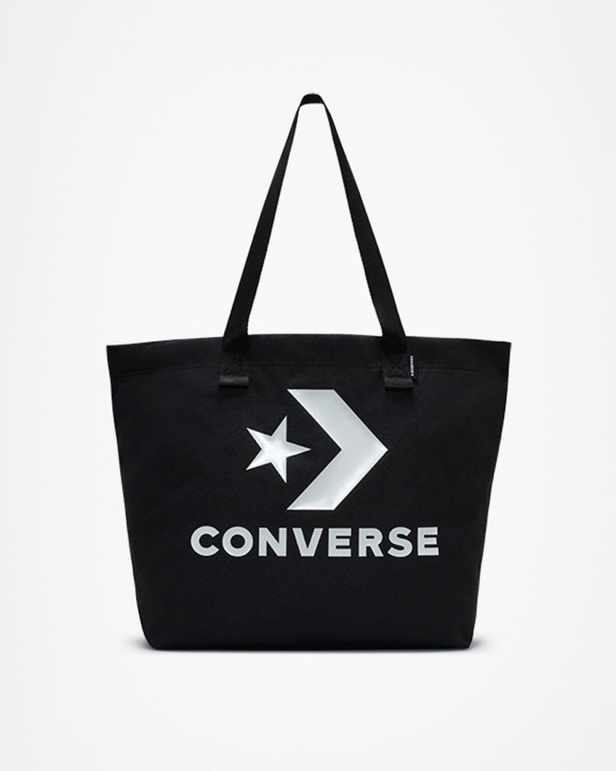 Tasky Converse Star Chevron Tote Panske Čierne Biele | SK M11UJI4